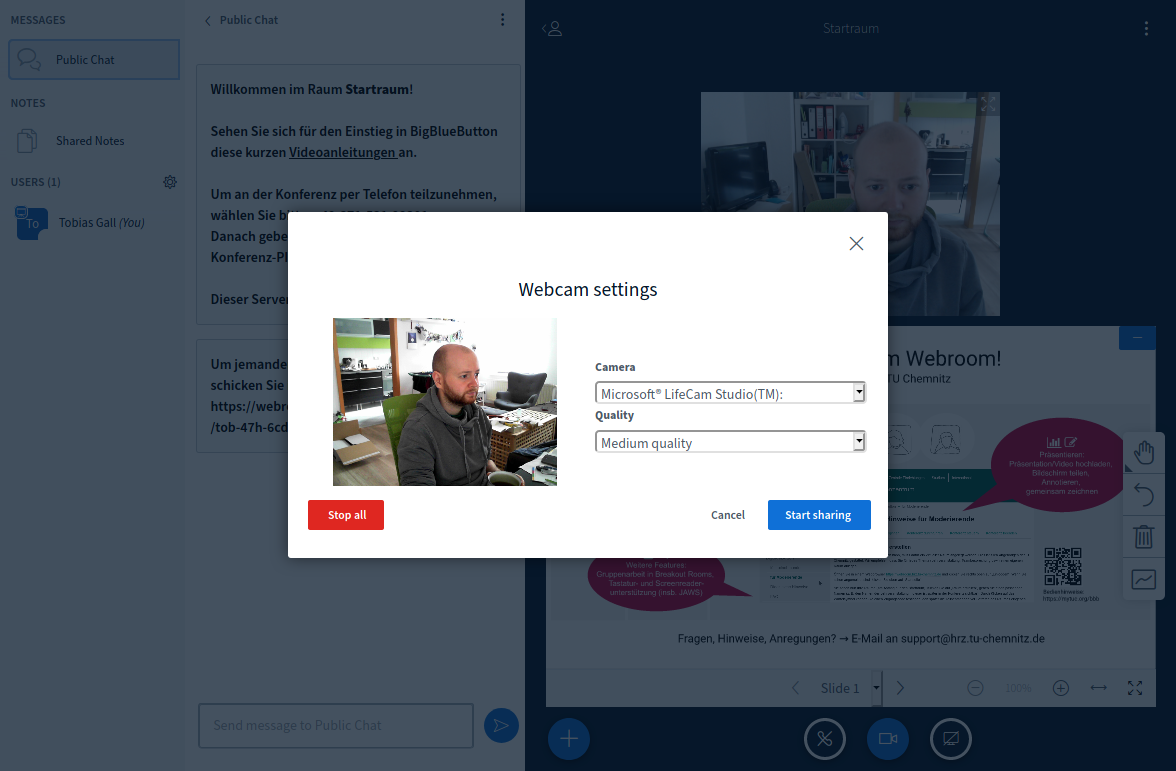 BigBlueButton – Neue Features zum Wintersemester